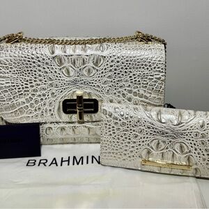 Brahmin Rosa Ivory Women's Bag Set